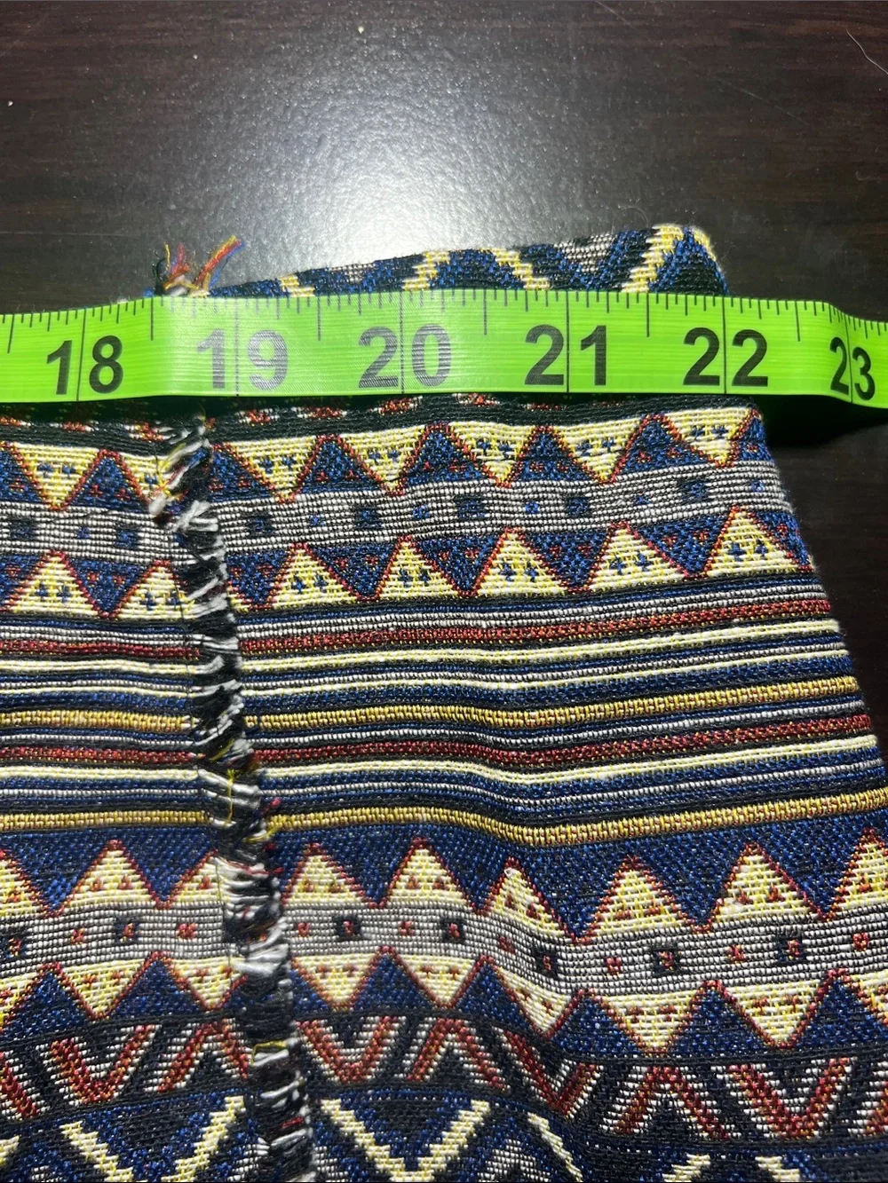Cato Navy, Cream & Brown Aztec-Print Mini Skirt